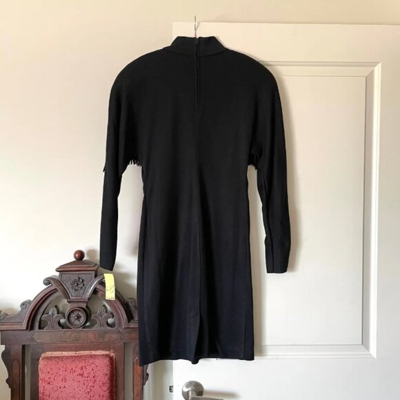 90s Black Western All that Jazz Dress - Picture 3 of 7